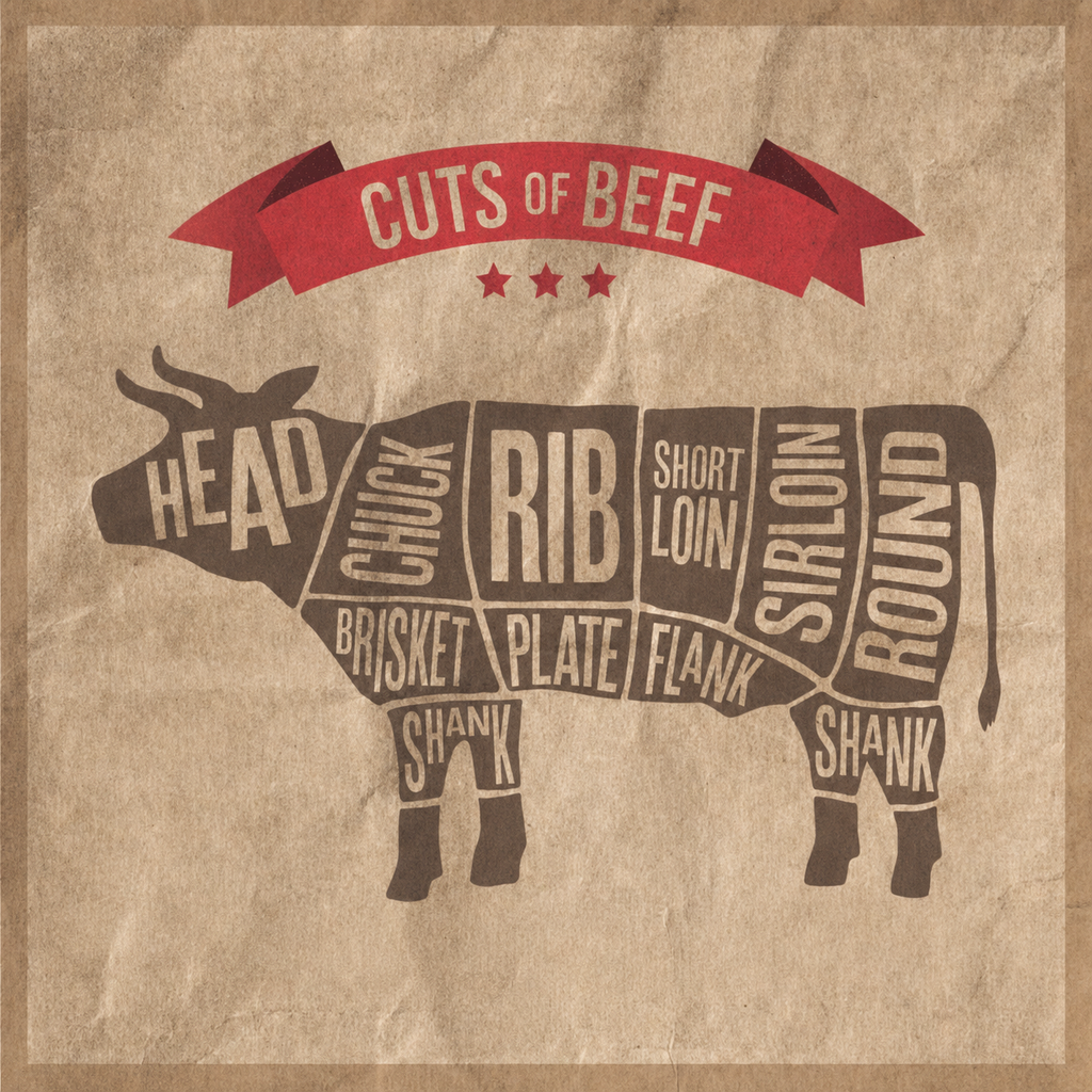 Half Beef with Playful Wrapping